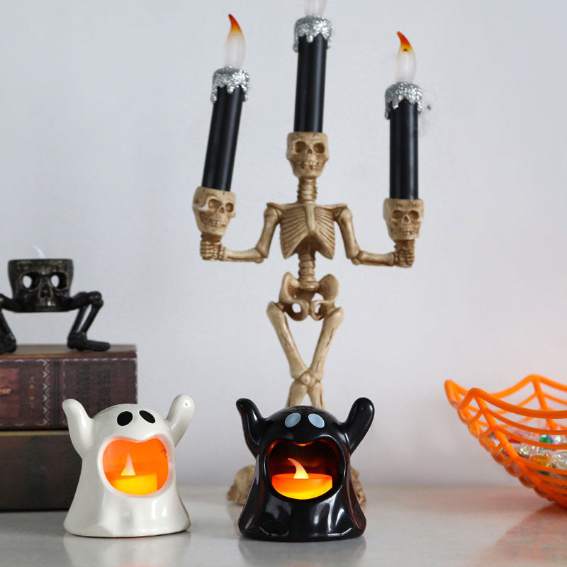 Halloween Dekoration Led Elektronisk Svart Och Vitt Spökljus