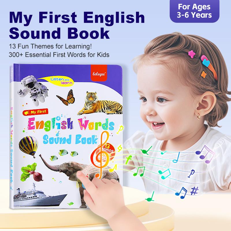 English reading book/Mitt Första Engelska Leksaksljud – 470+ Ord, 21 Teman & Roliga Ordspel! Perfekt Språkleksak för Barn! 🇬🇧🔊