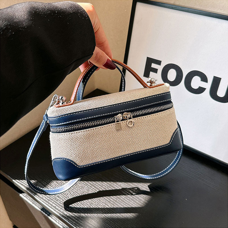 Retro bärbar liten fyrkantig korsväska