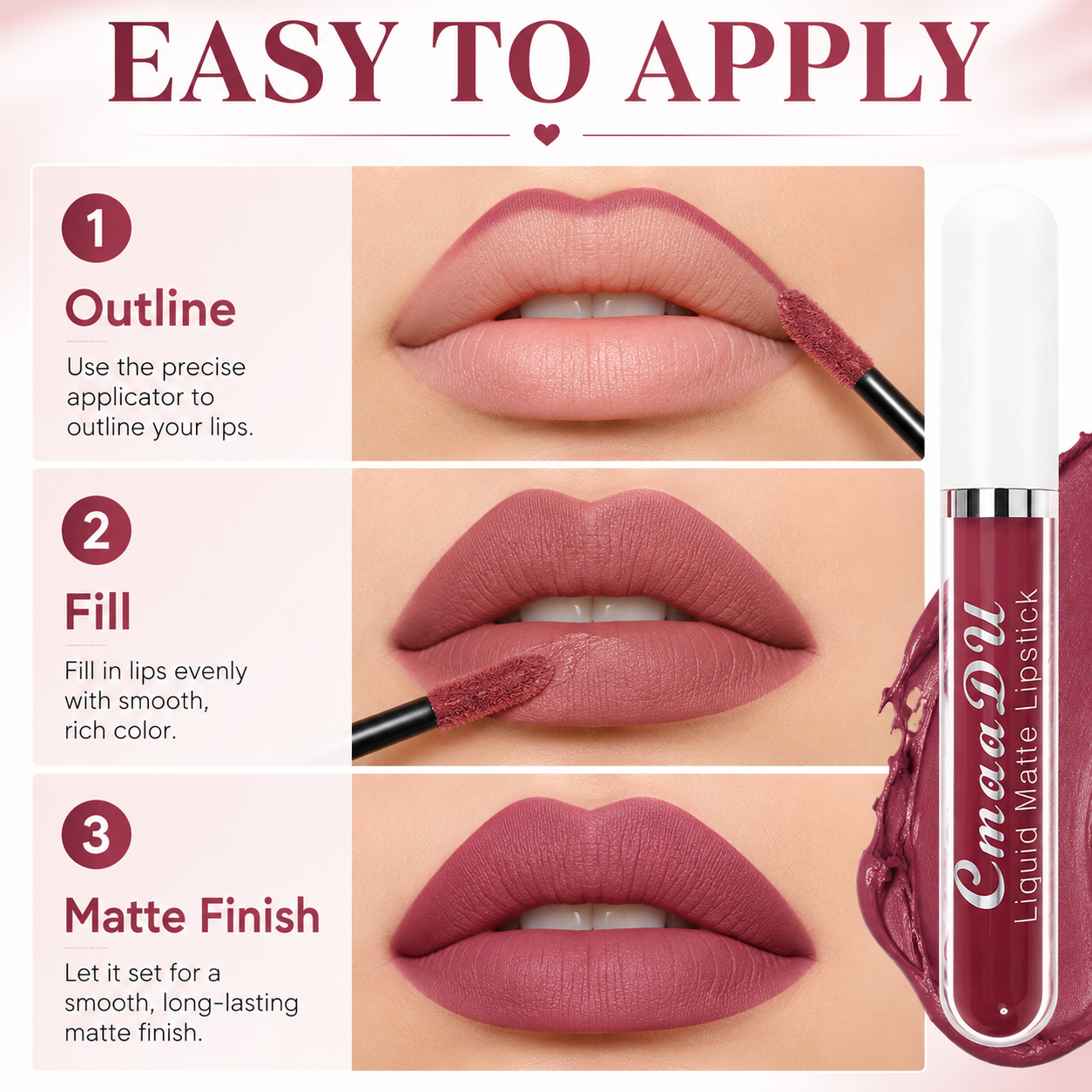 ๐10Pcs Matte Waterproof Long Lasting Lip Gloss