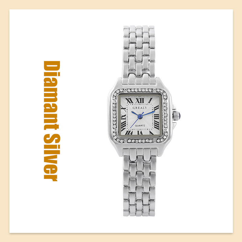 Dammode Quartz Square Diamond Watch