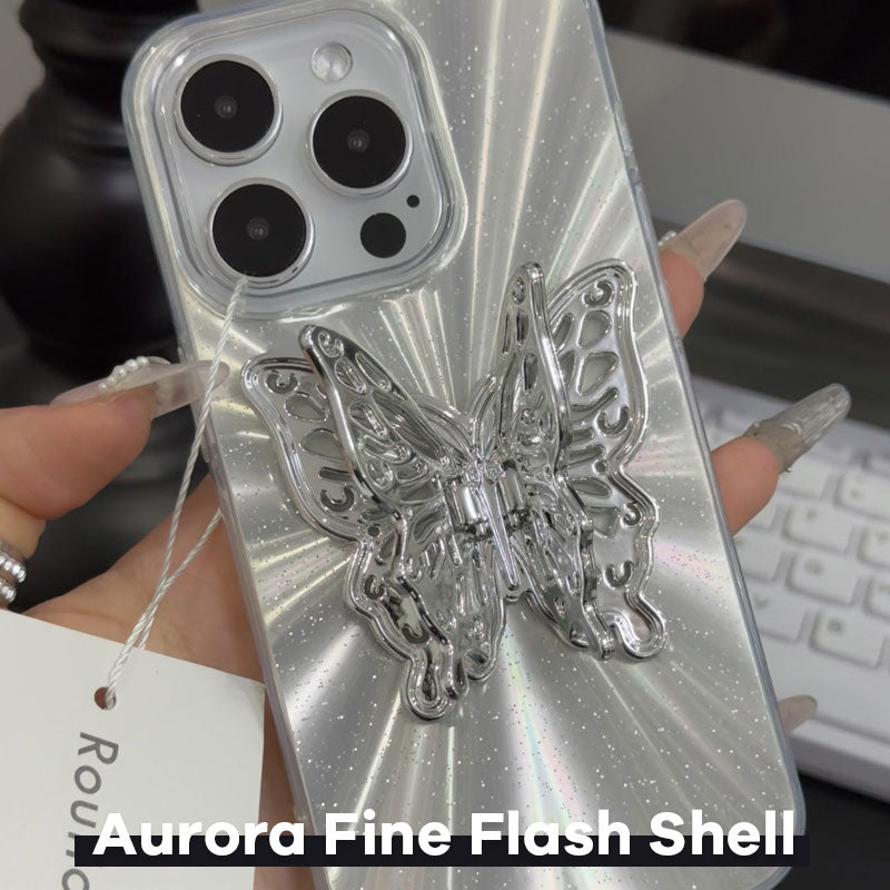 Shining Butterfly Holder Telefonfodral