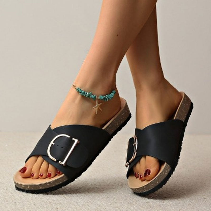 Birkenstock-tofflormed vintage-spän