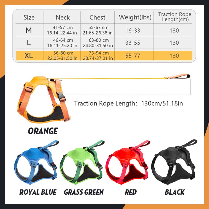 Husdjur explosionssäker väst bröst och rygg koppel