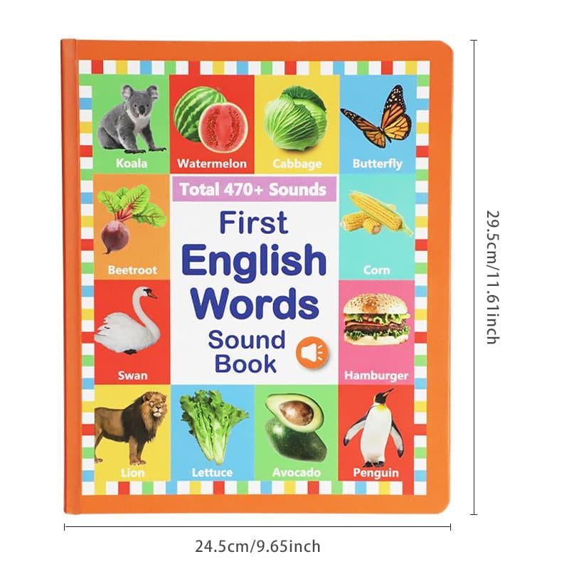 English reading book/Mitt Första Engelska Leksaksljud – 470+ Ord, 21 Teman & Roliga Ordspel! Perfekt Språkleksak för Barn! 🇬🇧🔊