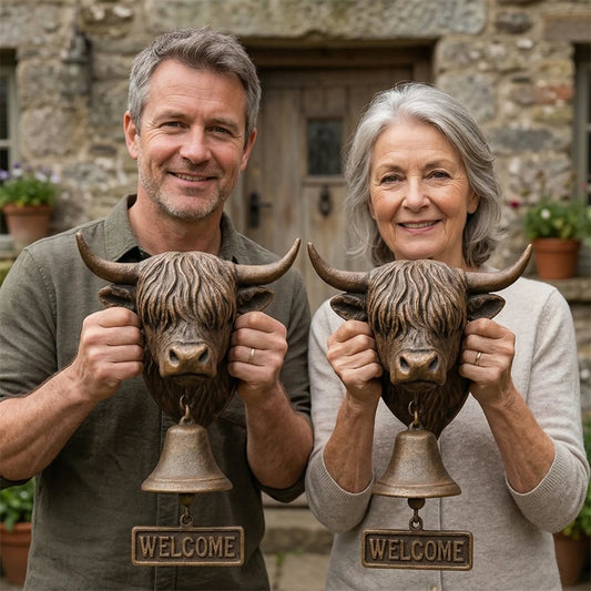 🔥Last Day 49% OFF - 🐂Highland Cow Welcome Bell