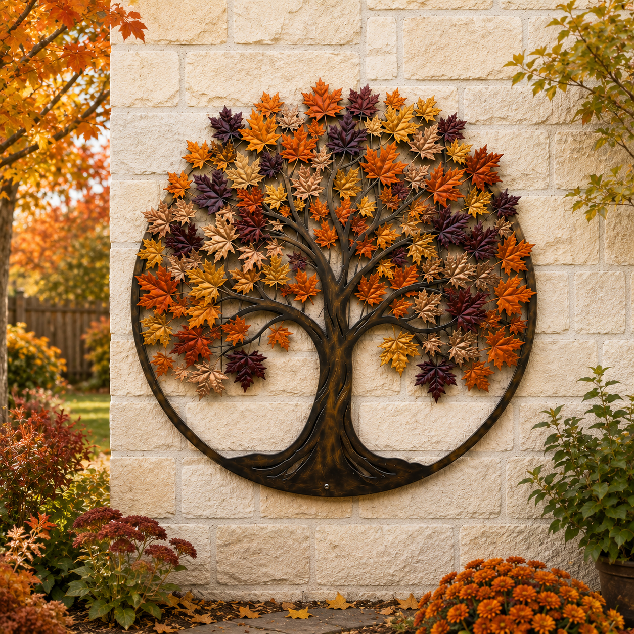 🍂Metal Autumn Tree Metal Wall Art