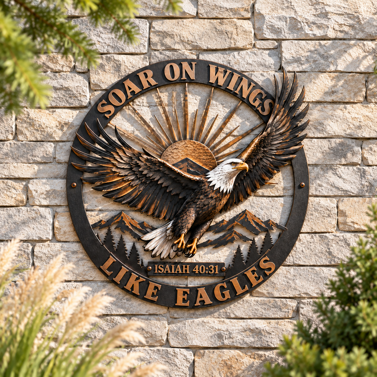 š¦
āSoar on Wings Like Eaglesā Christian Metal Wall Decor