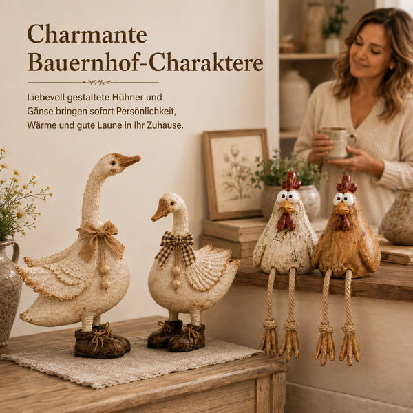 🎁Whimsical Farmhouse Flock Figurines — Charming Animal Pairs for Cozy Country Homes