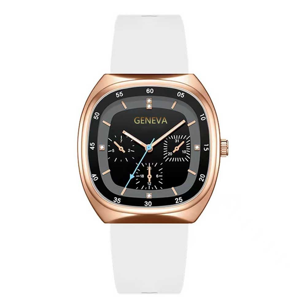 Vattentät, modern, fyrkantig kvartsklocka