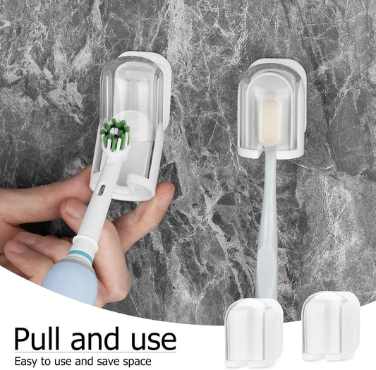 Tandborsthållare Väggmonterad med lock