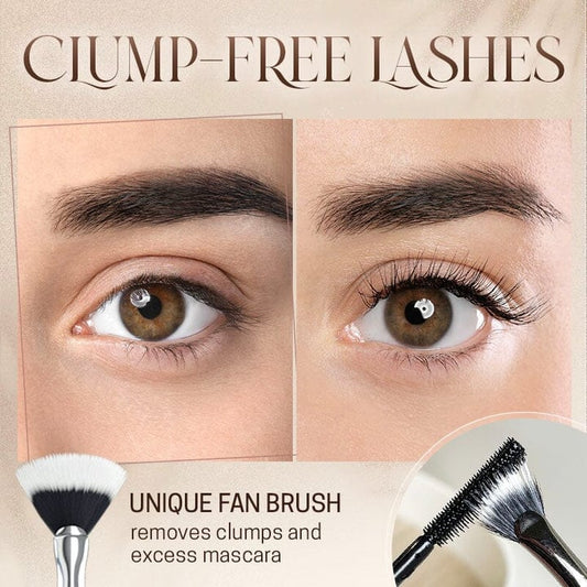 120° Vikbar Fläktborste + Mascara Set