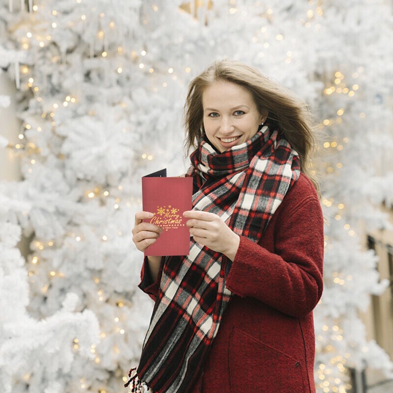 Julgran 3D pop-up-kort