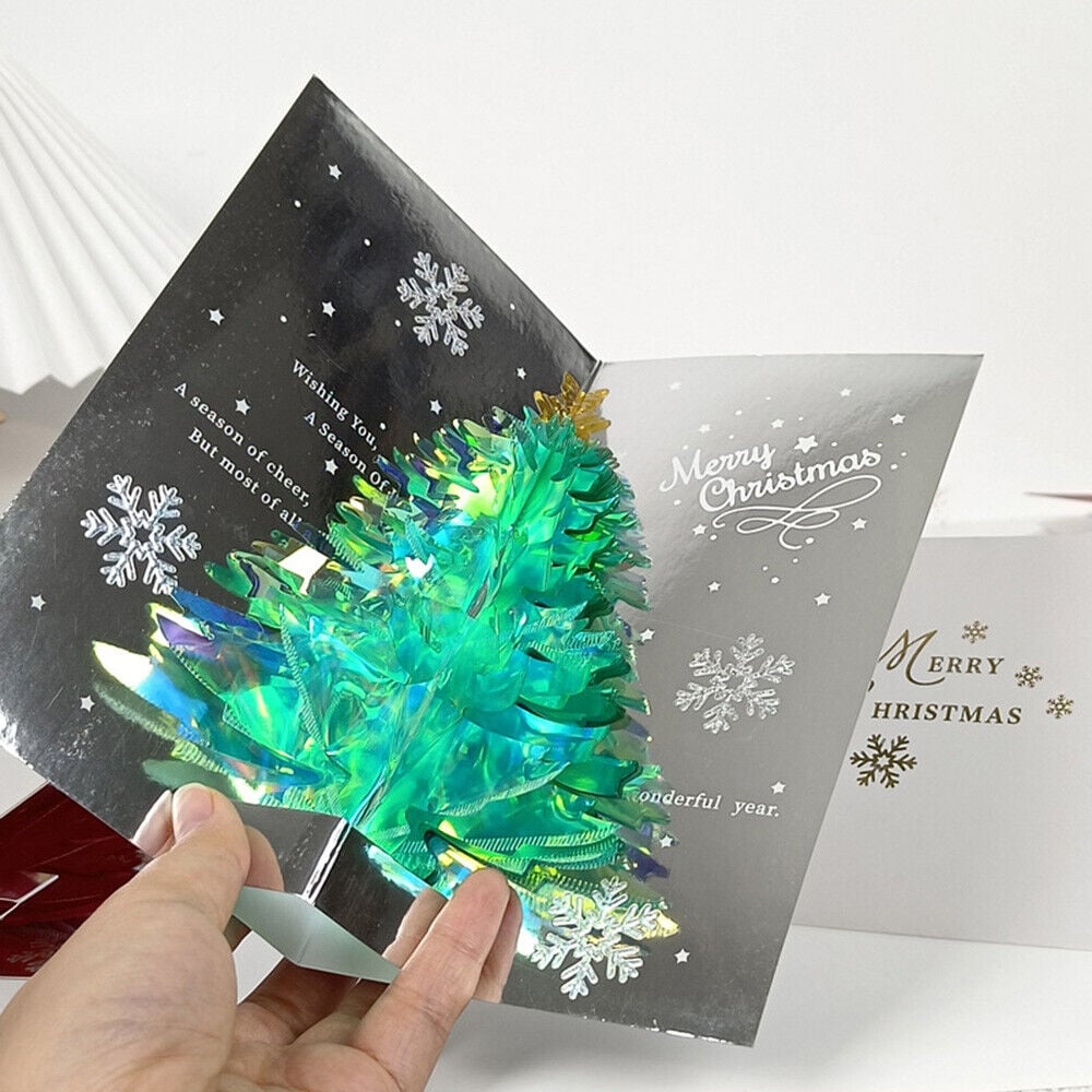 Julgran 3D pop-up-kort