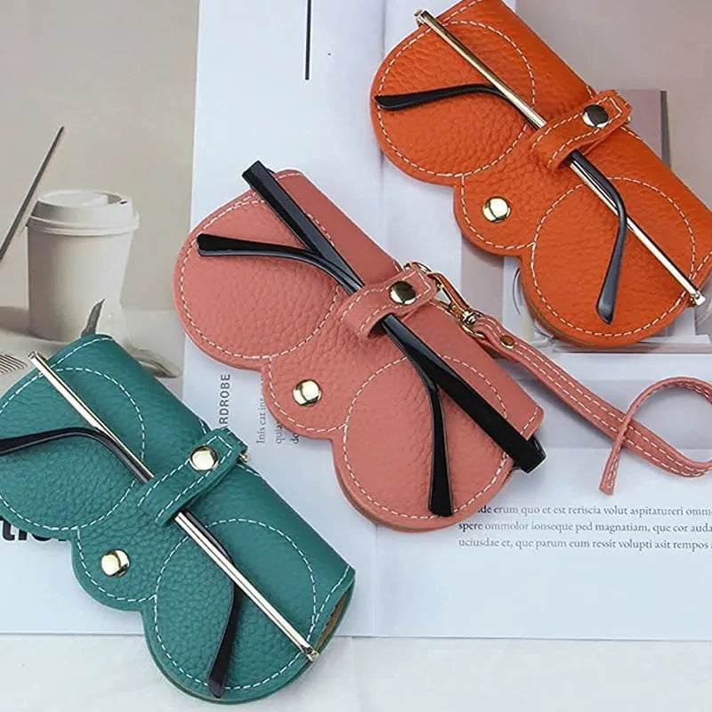 Soft PU leather glasses case 👓️