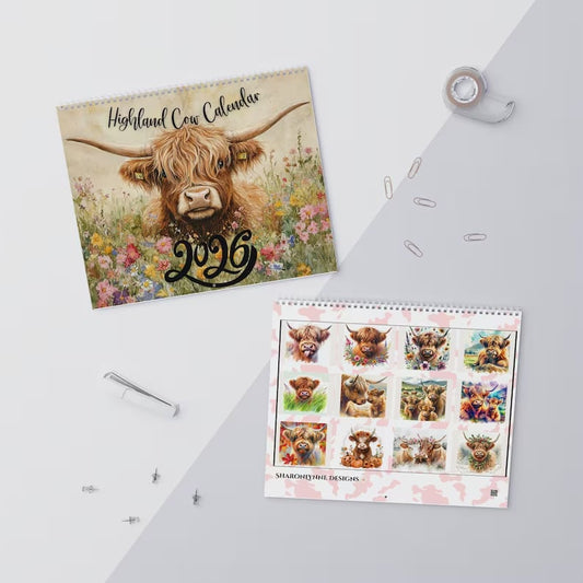 🐮2026 Highland Cattle-kalender📅