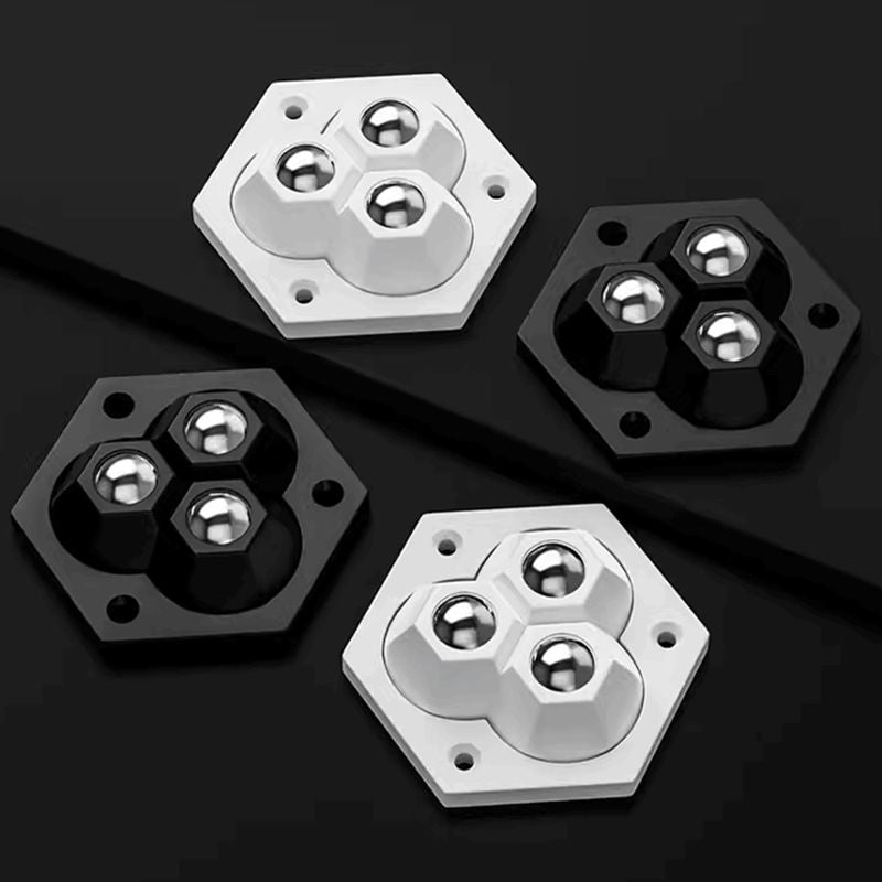 360° roterande hjul med 3 kulor