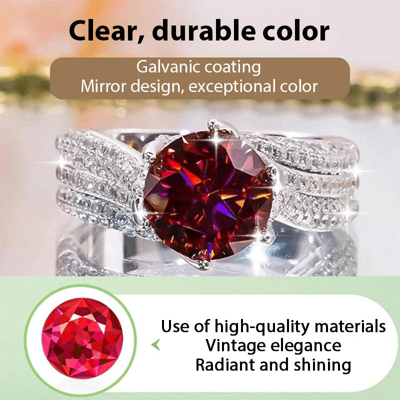 3 carat superglittrande elegant vintage damring