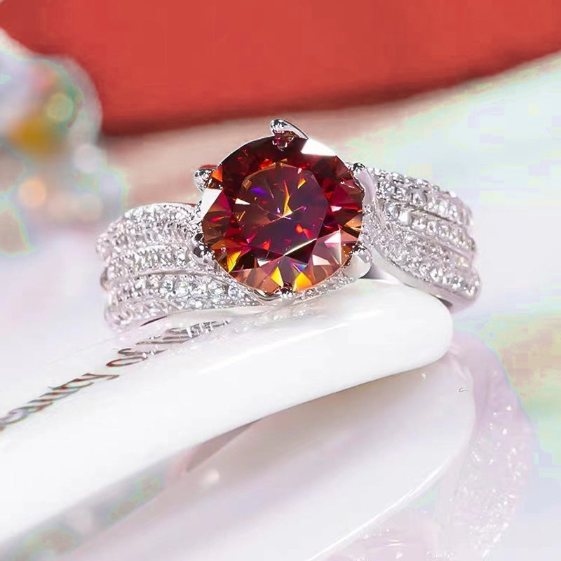 3 carat superglittrande elegant vintage damring