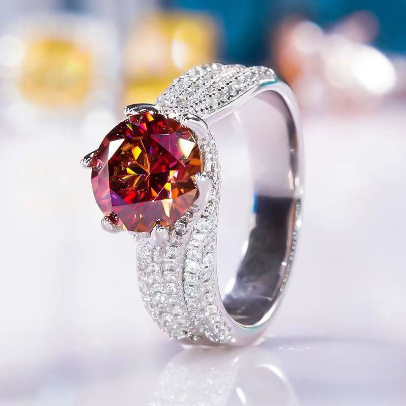 3 carat superglittrande elegant vintage damring