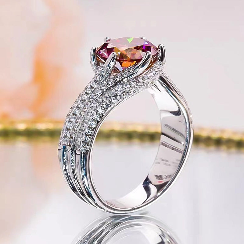 3 carat superglittrande elegant vintage damring