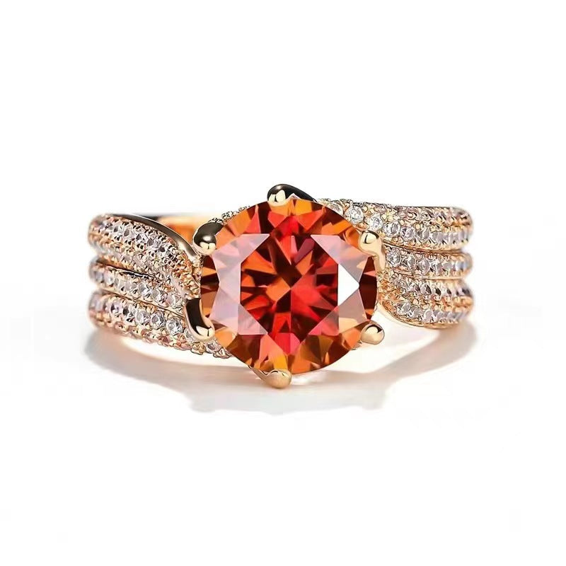 3 carat superglittrande elegant vintage damring
