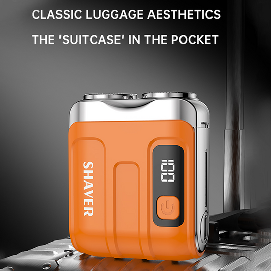 ⚡Portable Mini Men's Electric Shaver – AI Beard Sensing, Magnetic Head, Fast Charge ✨