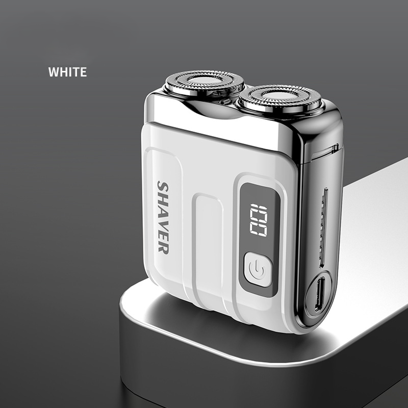 ⚡Portable Mini Men's Electric Shaver – AI Beard Sensing, Magnetic Head, Fast Charge ✨