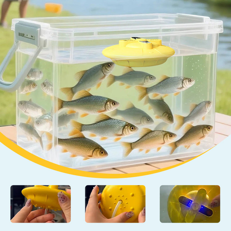 Portable, rechargeable, quiet floating oxygen pump