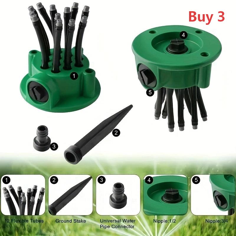 360° Coverage Precision Garden Irrigation Sprinkler Buy 2 Get 1 FREE – you get 3!