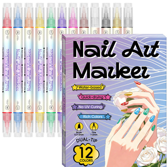 🔥Nail art pen set with two tips