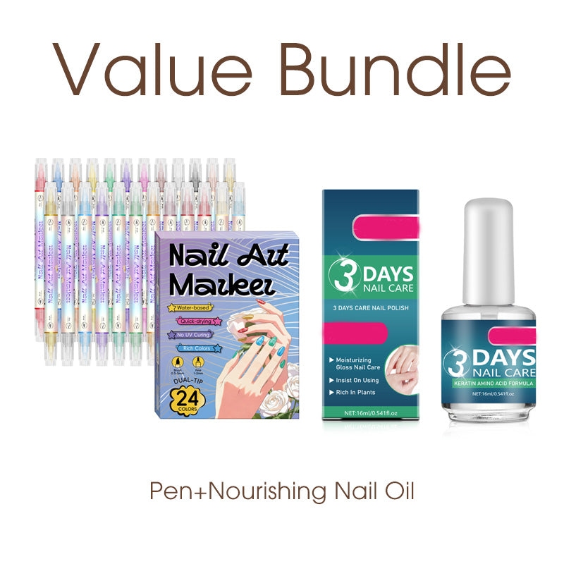 🔥Nail art pen set with two tips
