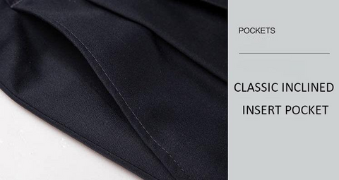 HÖG STRETCH KLASSISKA BYXA FÖR HERR