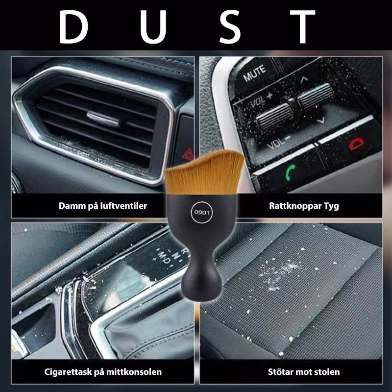🔥49% RABATT🔥Bilinteriör Dammsepande mjuk borste