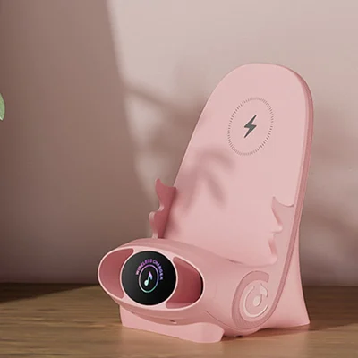 đ„đMini stol trĂ„dlös snabb laddare multifunktionell telefonhĂ„llare