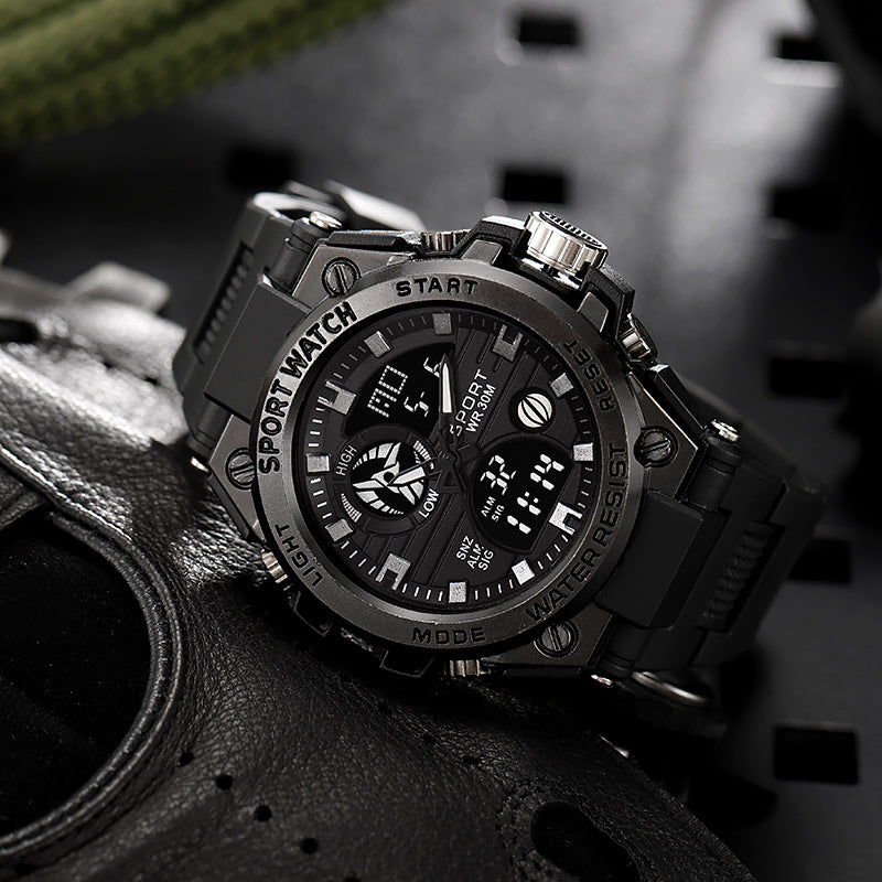 🔥 Men’s Dual-Display Waterproof Luminescent Outdoor Sports Digital Watch