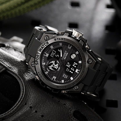 🔥 Men’s Dual-Display Waterproof Luminescent Outdoor Sports Digital Watch