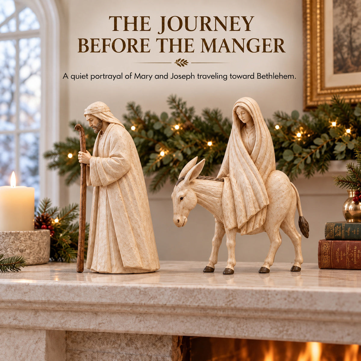 🌟 Journey to Bethlehem Nativity Figurine Set