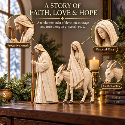 🌟 Journey to Bethlehem Nativity Figurine Set