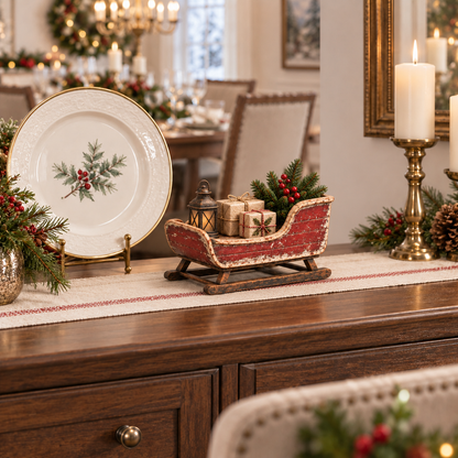 🛷Vintage Christmas Eve Sleigh Figurine