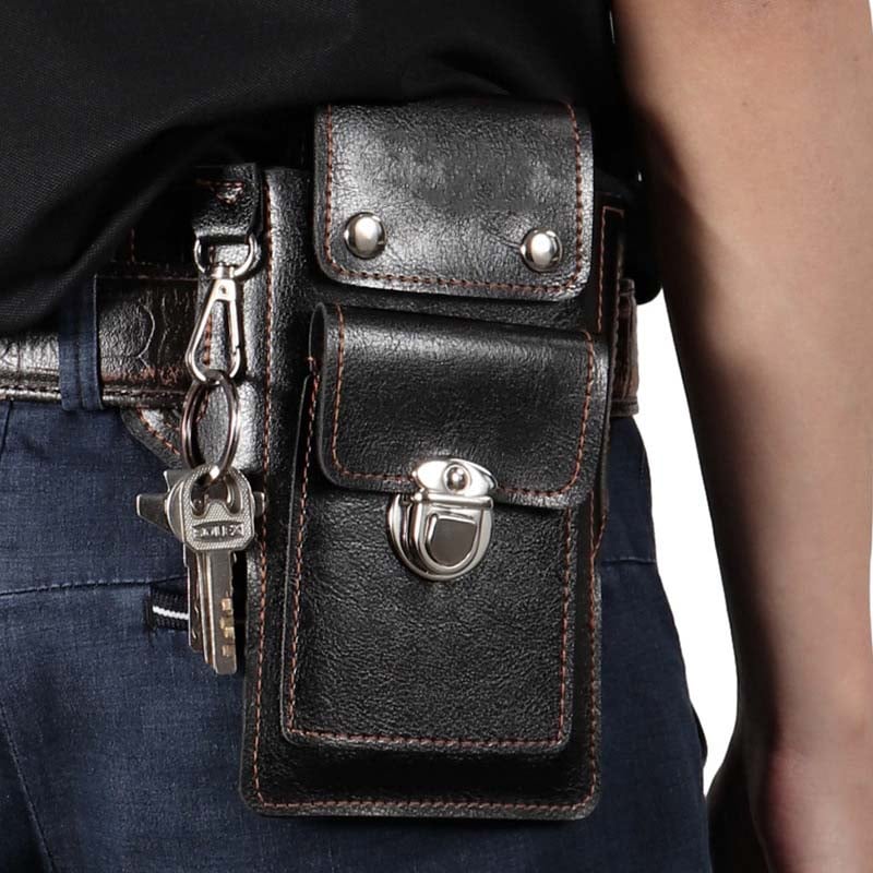 Men's Magnetic Double-Fastening Waterproof Waist Bag