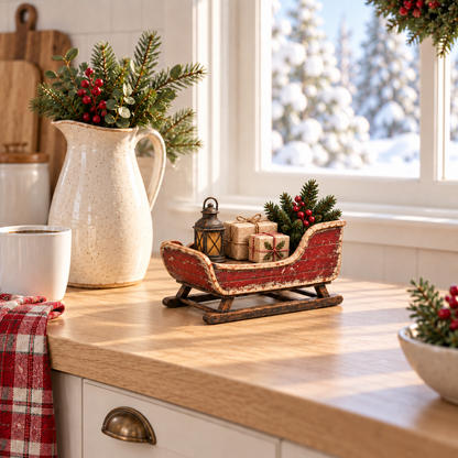 🛷Vintage Christmas Eve Sleigh Figurine