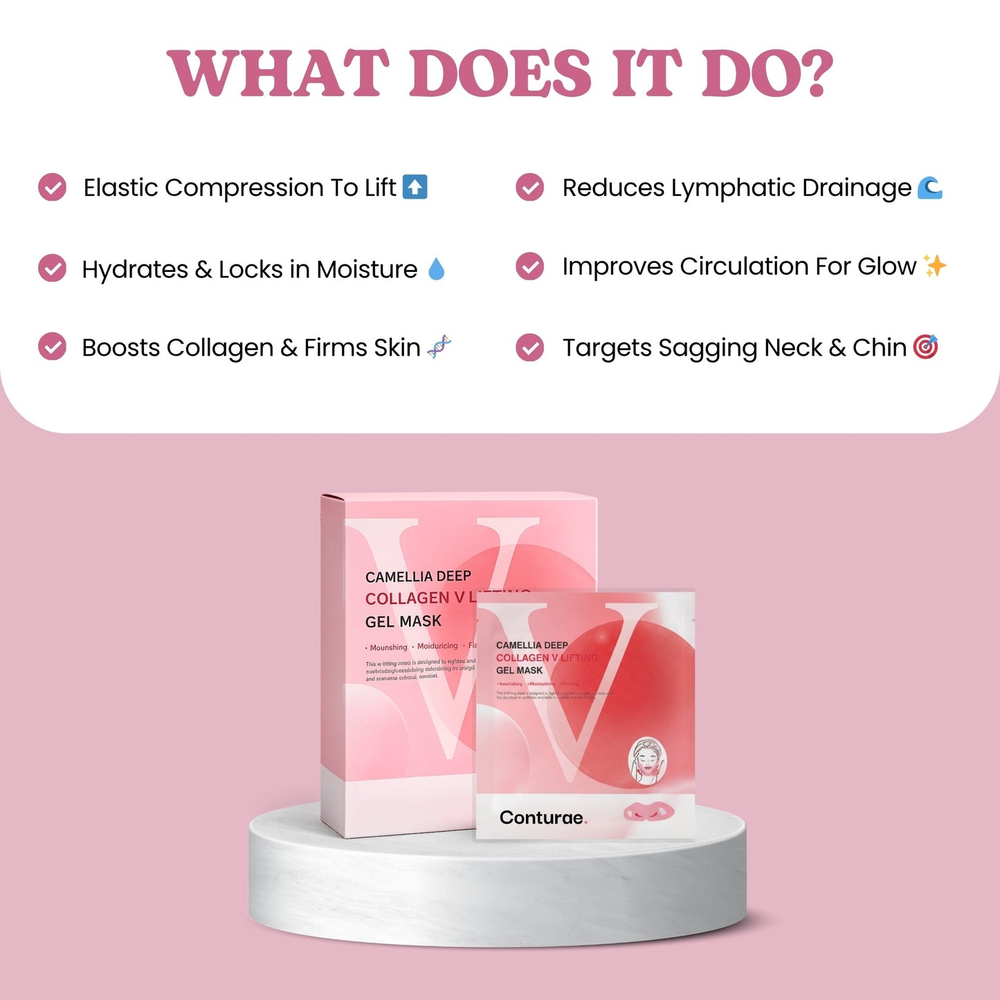 Ear-Hook Facial Contouring Mask
