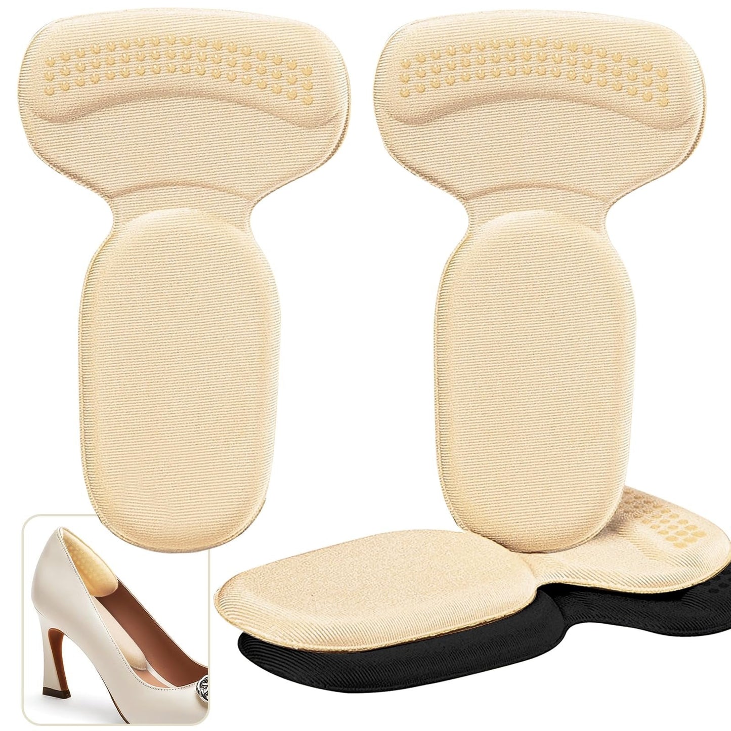Non-slip heel pads – soft, padded heel protectors