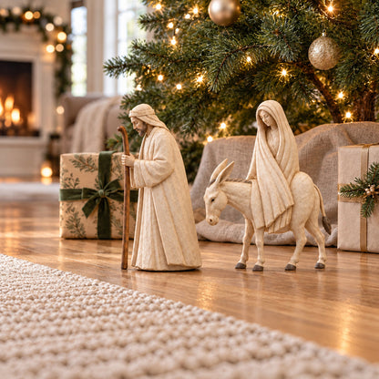 🌟 Journey to Bethlehem Nativity Figurine Set