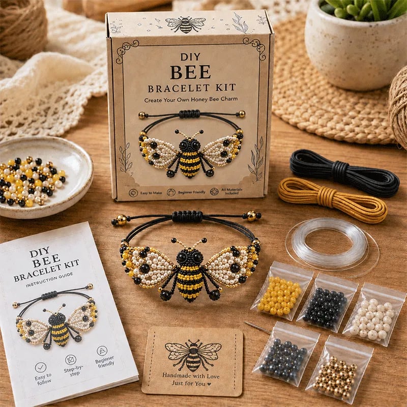 🐙DIY Beaded Bracelet Making Kit🔥