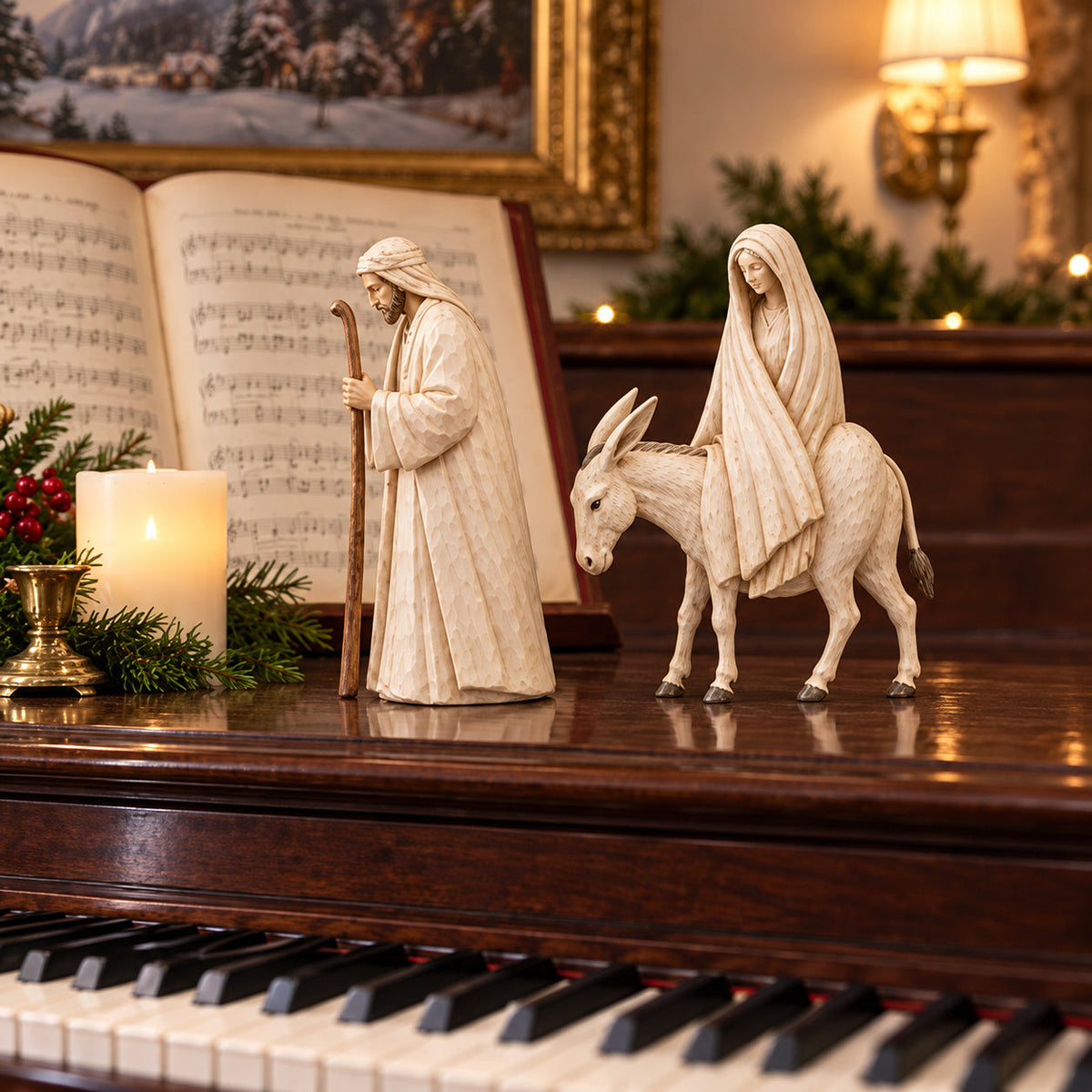 🌟 Journey to Bethlehem Nativity Figurine Set