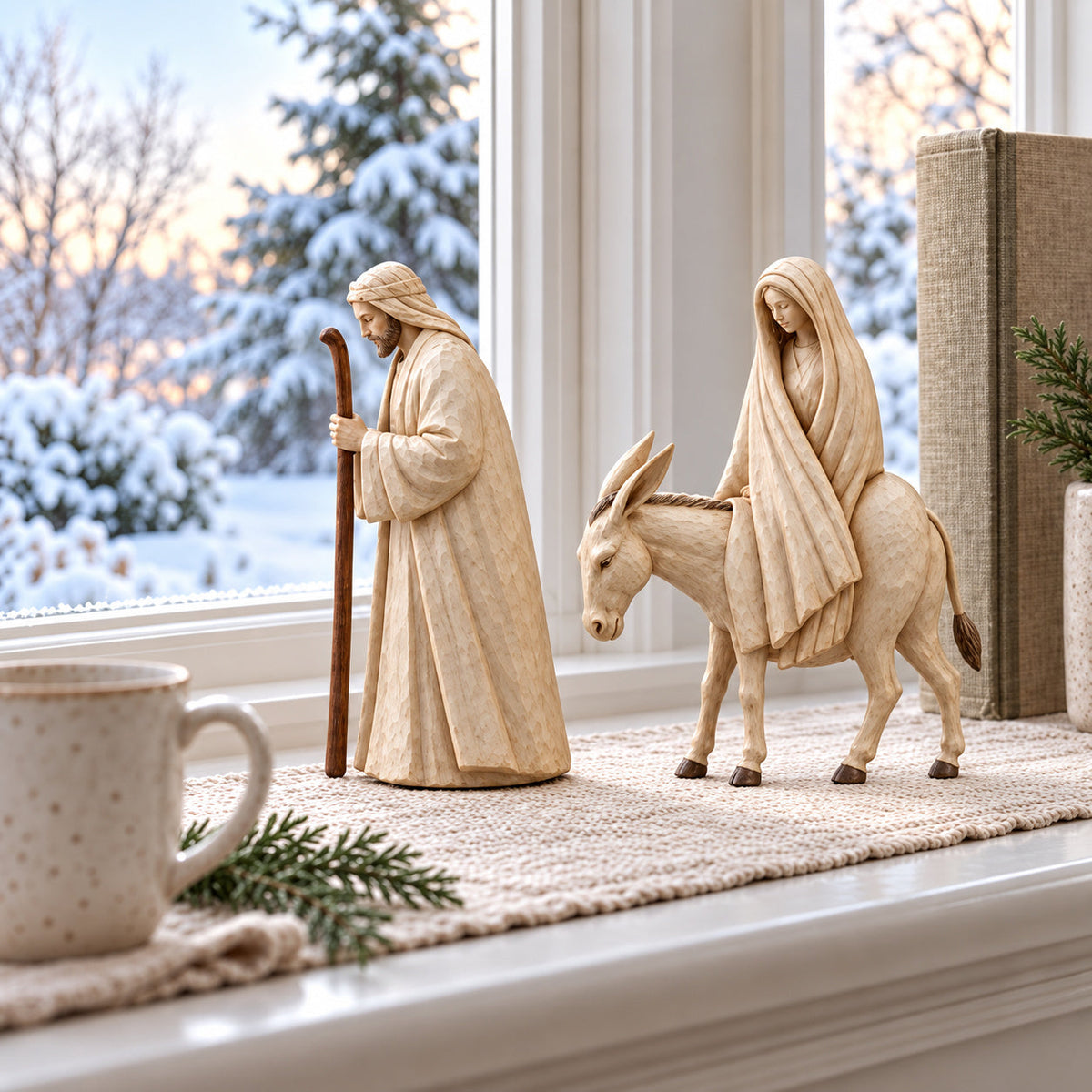 🌟 Journey to Bethlehem Nativity Figurine Set
