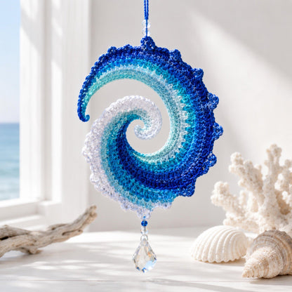 🌊 Ocean Wave Crochet Wind Spinner Diy Kit🧵
