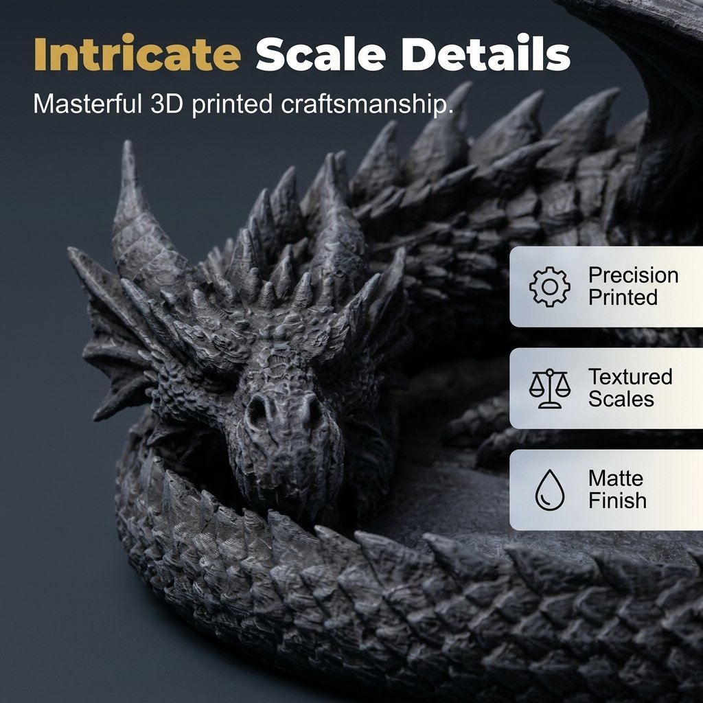 🐉Dragon Guardian 3D Printed Jewelry Tray - The Dragon’s Treasure!